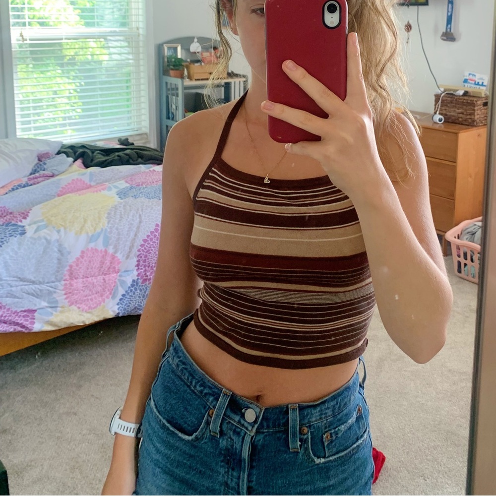 Vrg girl high neck crop top
